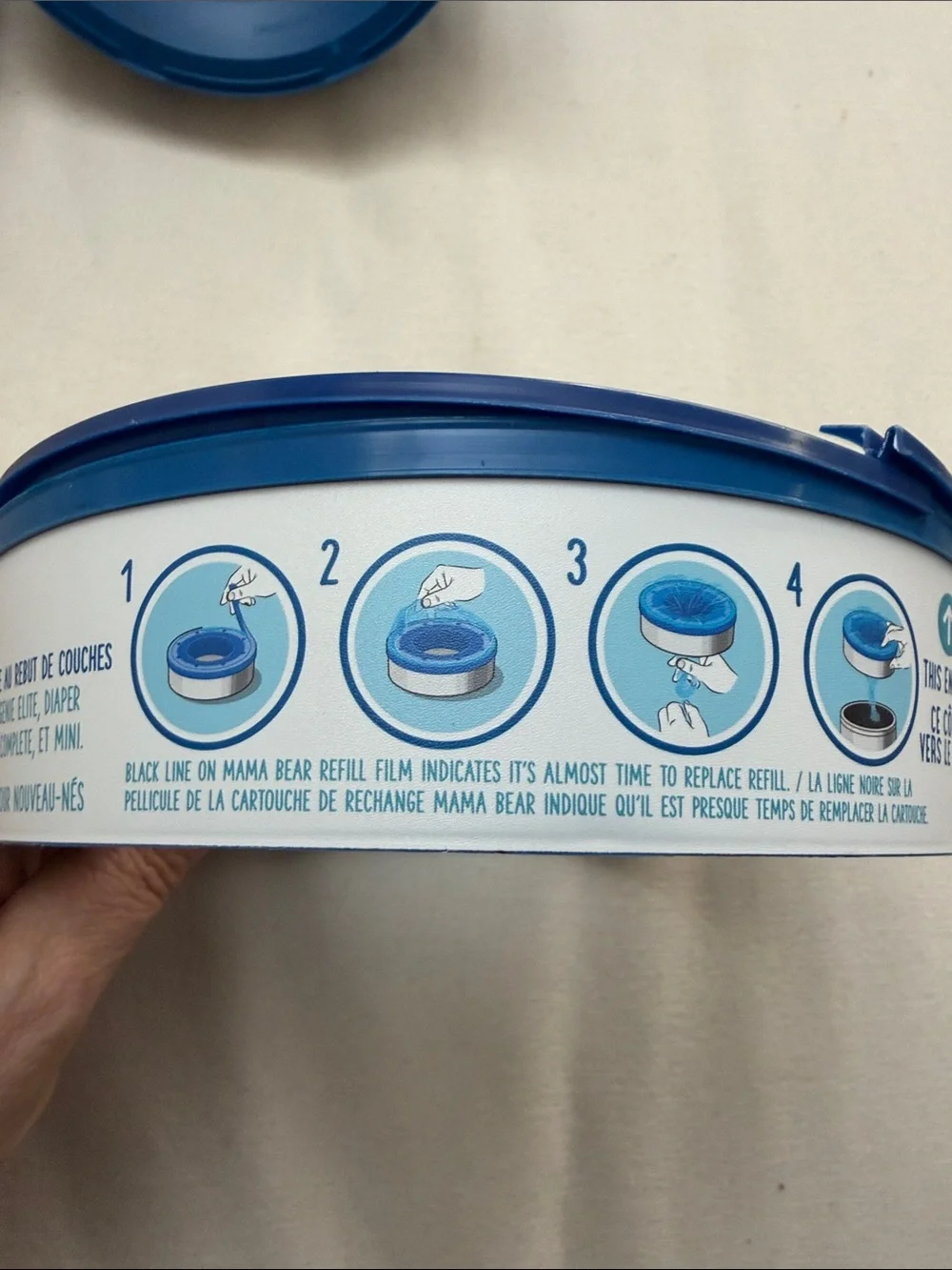 4 Mama Bear Blue Diaper Pail Refill New